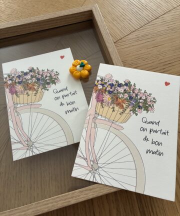 Carte "A bicyclette"