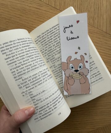 Marque-Page "Joues à bisous"