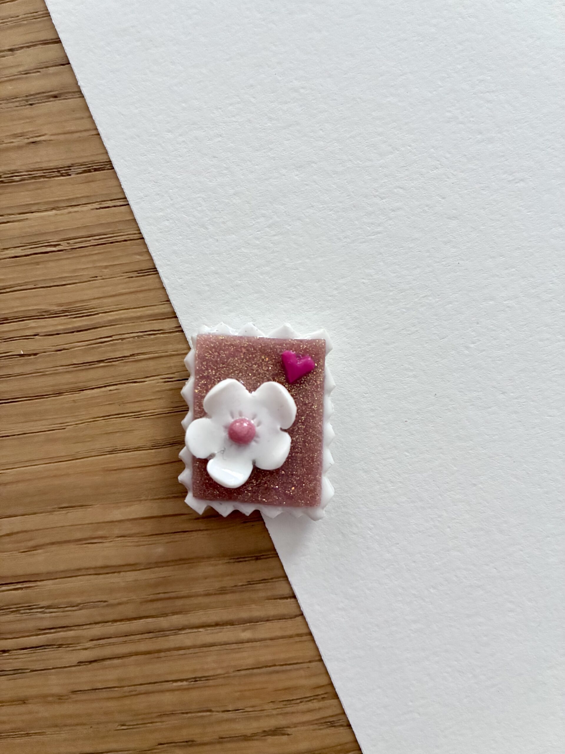 Aimant Timbre "Liberty pailleté"