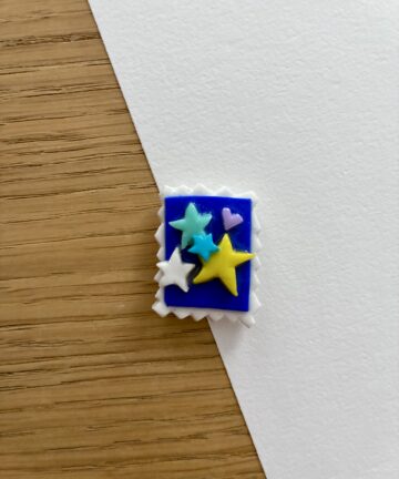 Aimant Timbre "Ciel étoilé"