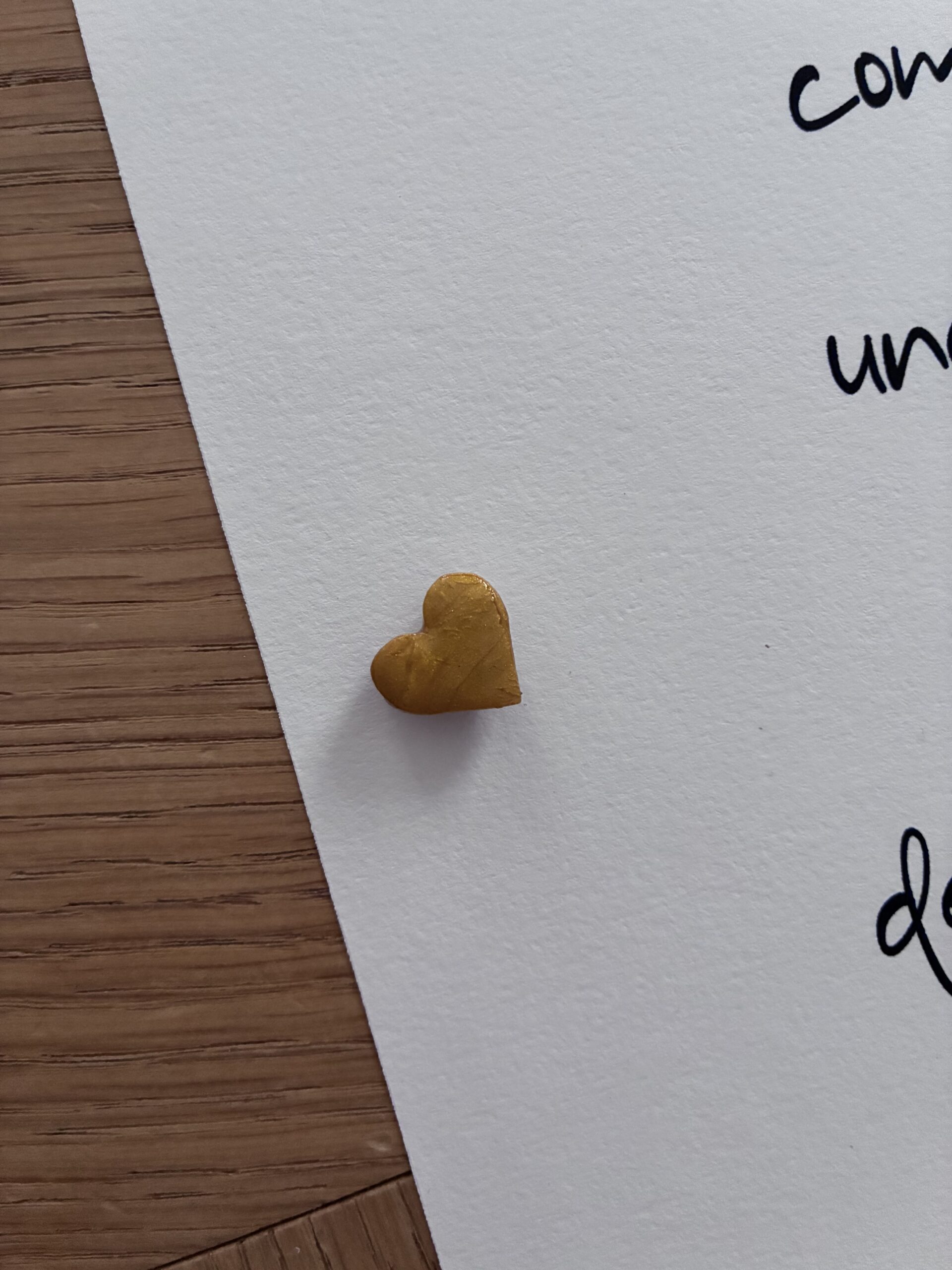 Mini Aimant "Coeur" - "doré"