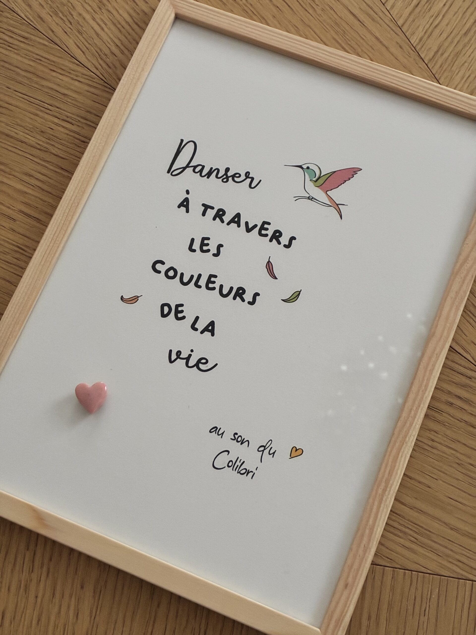 Affiche "Colibri" - "avec cadre"