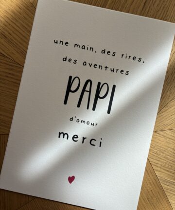 Affiche "Merci Papi"