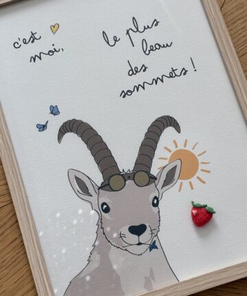 Affiche "Bouquetin"